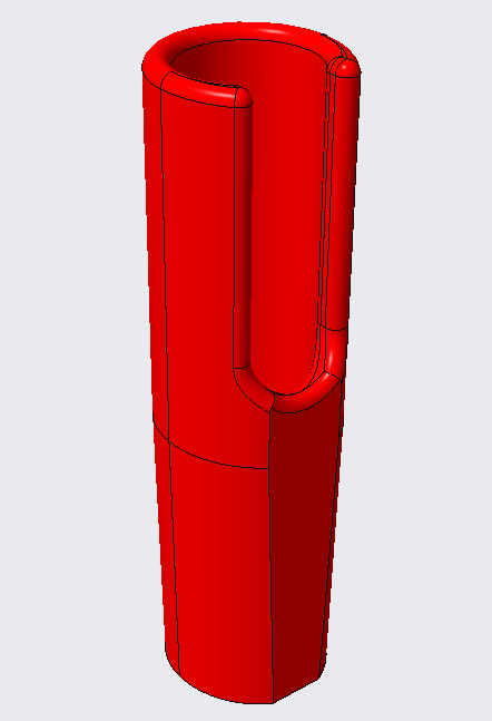 3D Printed Pocket Pen Cover. I was tired of marking my pants with my gel pens. Used red PLA filament. 