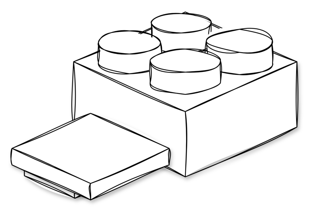 a sketch of a custom Lego inspired platypus block. This is what's possible with 3d printing and the connection of people and creators. 